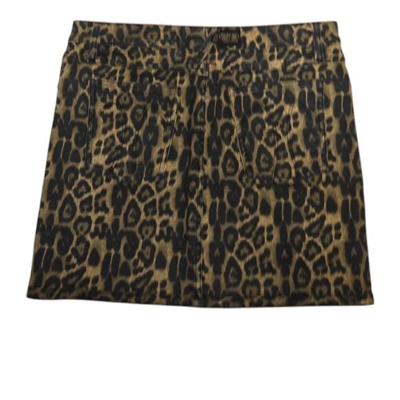 Y2K Tripp reversible animal print leopard red denim mini skirt L/XL - Picture 4 of 10